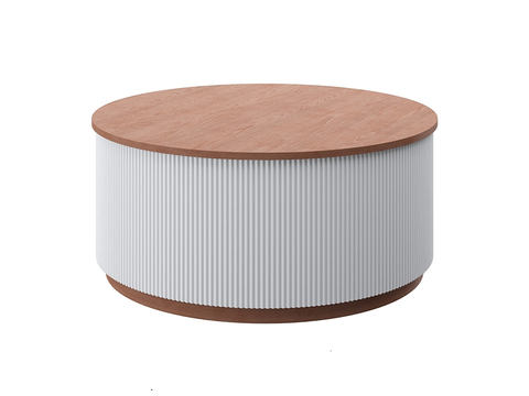  LoftDesigne 圆茶几3d模型 