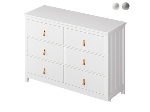  Ellipsefurniture 白色六斗柜3d模型 