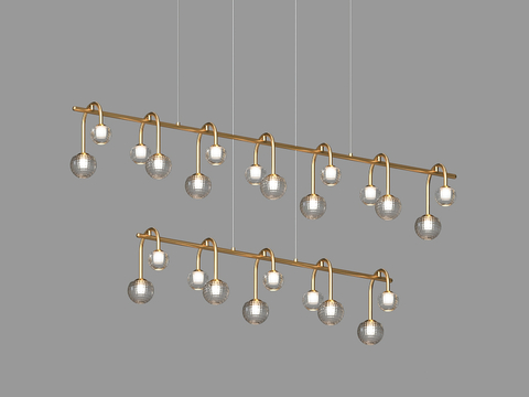  LampsShop 轻奢吊灯3d模型 