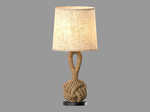  LampsShop 绳索台灯3d模型 