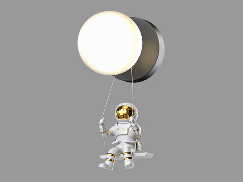 LampsShop 宇航员壁灯3d模型 
