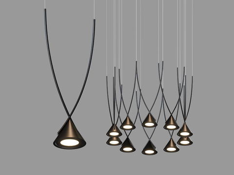  LampsShop 吊灯3d模型 