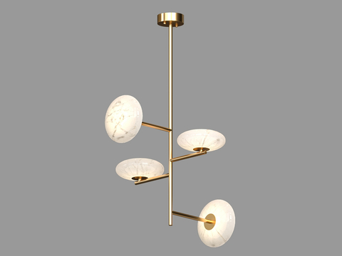  LampsShop 轻奢吊灯3d模型 