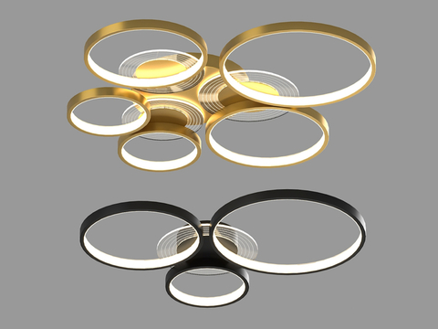  LampsShop 轻奢吸顶灯3d模型 