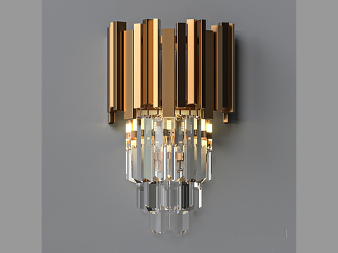  LampsShop 轻奢壁灯3d模型 