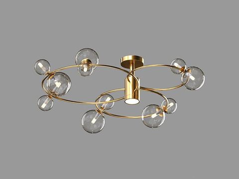  LampsShop 轻奢吸顶灯3d模型 