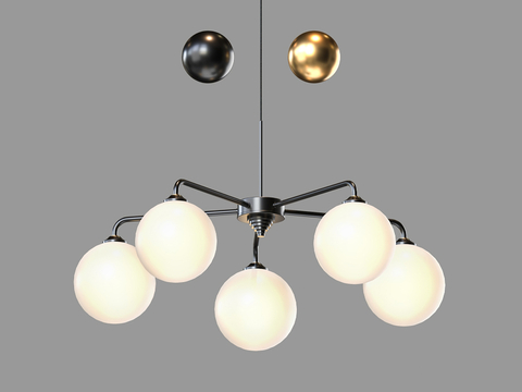  LampsShop 多头吊灯3d模型 