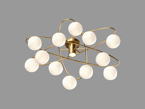  LampsShop 轻奢吸顶灯3d模型 