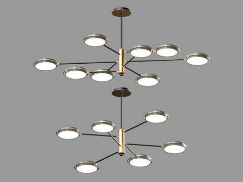  LampsShop 轻奢吊灯3d模型 