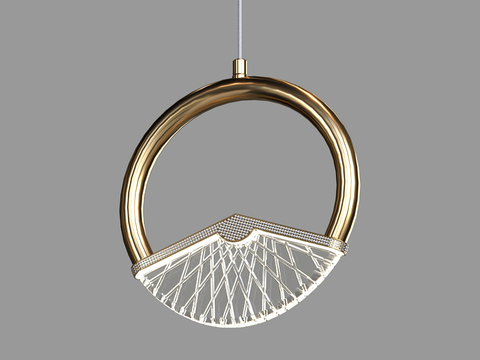  LampsShop 轻奢小吊灯3d模型 