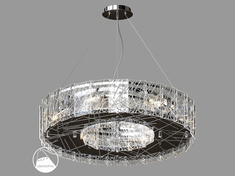  LampsShop 轻奢吊灯3d模型 