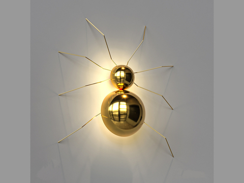  LampsShop 蜘蛛壁灯3d模型 