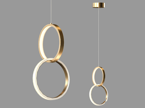  LampsShop 轻奢小吊灯3d模型 