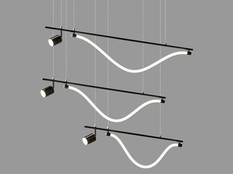  LampsShop 书房吊灯3d模型 