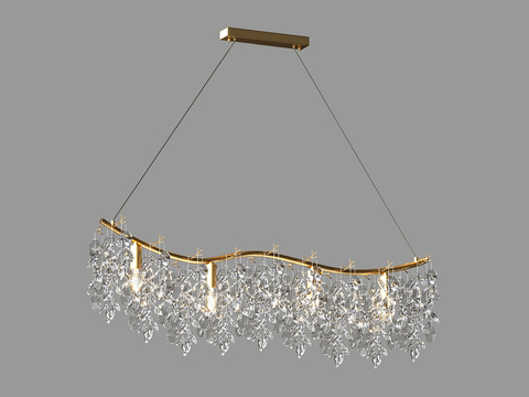  LampsShop 轻奢吊灯3d模型 