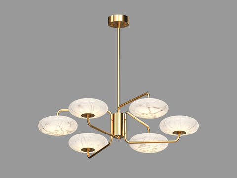  LampsShop 轻奢吊灯3d模型 