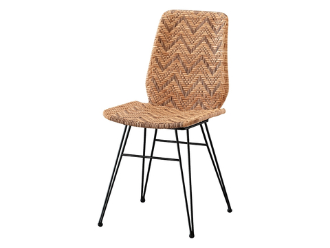  LoftDesigne 中古风椅子 餐椅3d模型 