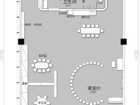  幼儿园CAD平面图 