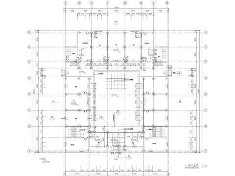  仿古建筑cad施工图 