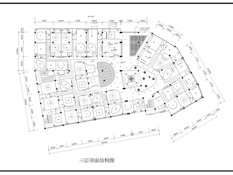  酒店顶面CAD平面图 