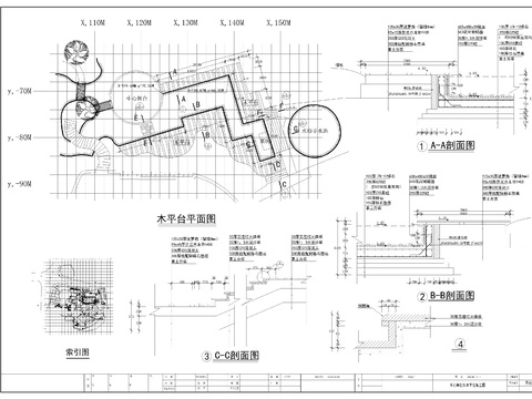  中心舞台木平台节点大样图 