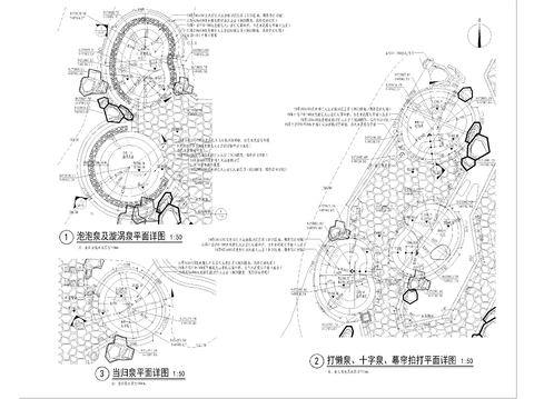  溫泉池CAD施工圖 