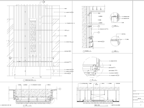  酒店大堂石材柱详图cad大样图 