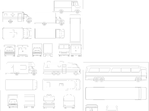  汽车 车辆CAD图库 