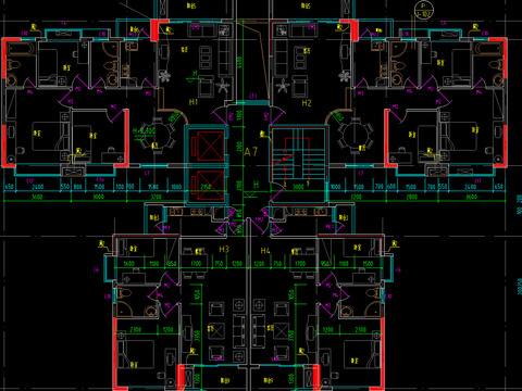  住宅小区CAD平面图 