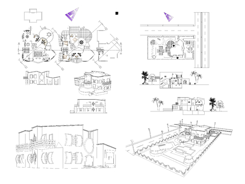  豪华别墅Dwg项目cad大样图 