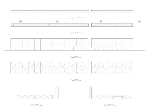  立面景墙节点大样图 