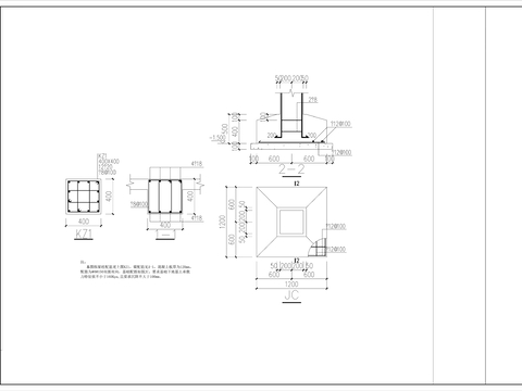  创意亲水平台cad大样图 