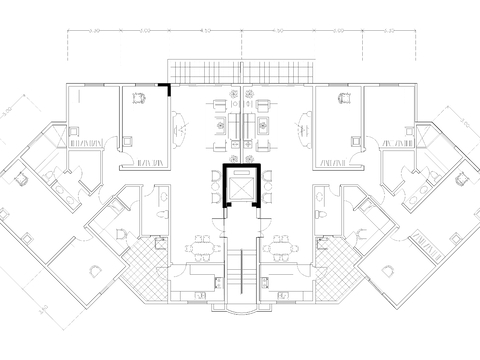  建筑平面戶型圖紙cad平面圖 