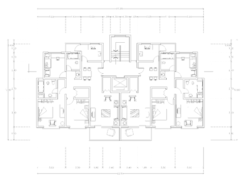  建筑平面戶型圖紙cad平面圖 