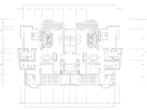  建筑平面戶型圖紙cad平面圖 