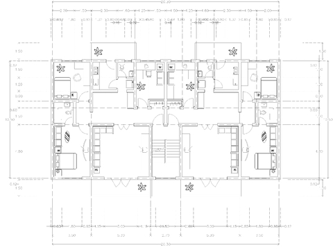  建筑平面戶型圖紙cad平面圖 