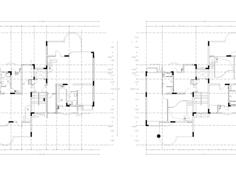  建筑平面户型图纸cad平面图 