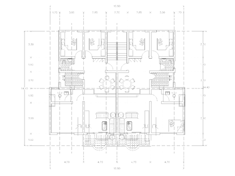  住宅别墅CAD平面图 