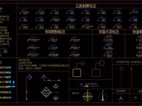  室内常用材料CAD图块 