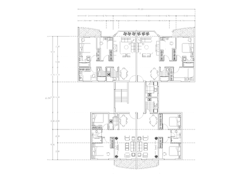  建筑平面戶型圖紙cad平面圖 