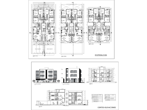 住宅项目3层电气建筑CAD施工图 