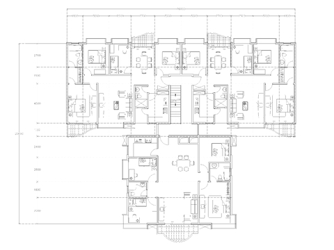  建筑平面戶型圖紙cad平面圖 