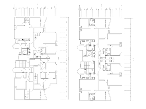  建筑平面户型图纸cad平面图 