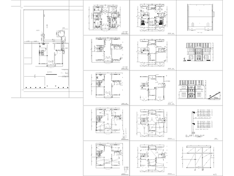  住宅建筑和電力項(xiàng)目CAD施工圖 