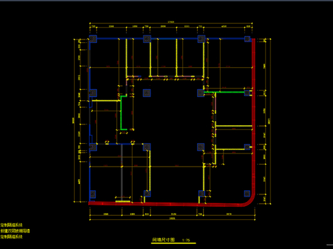  深圳办公室cad平面图 