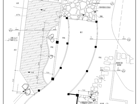  木平台cad大样图 