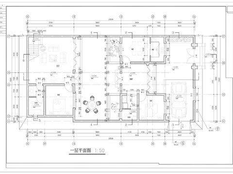  龍湖別院 四合院cad施工圖 