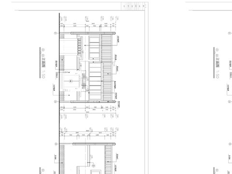  自建房 四合院cad施工圖 