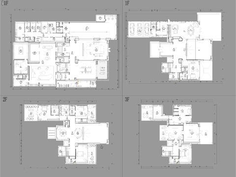 别墅豪宅CAD平面图 