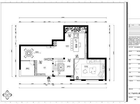  别墅排屋cad平面图 
